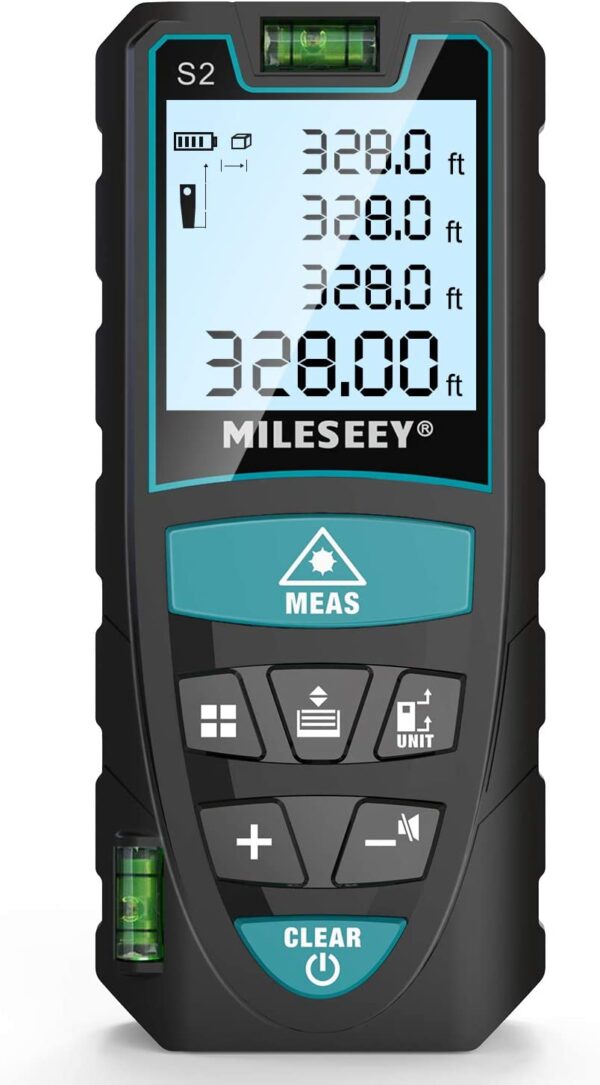 Medidor Laser Distancia 100 Mts Distancia Area Vol M/in/ft