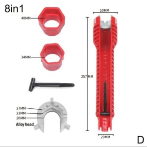 Imaxx Llave De Canal Para Plomería Lavabo Fregadero etc.