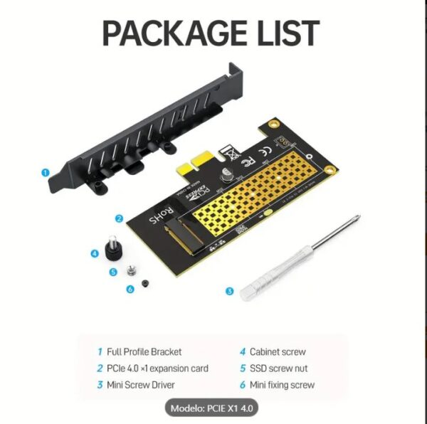 Imaxx Adaptador Universal Pcie Pci-e 4.0x1 A Ssd Nvme M.2 - Imagen 5