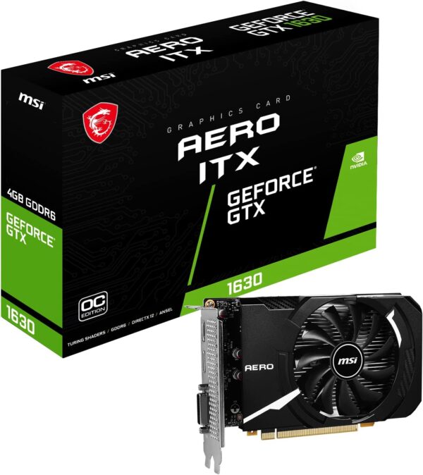 MSI Tarjeta De Video Nvidia Gtx 1630 Aero Itx 4gb Oc Gddr6 Hdmi