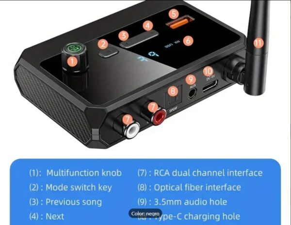 IMAXX Receptor Bluetooth Bt 5.3 Para Equipo De Sonido - Imagen 7