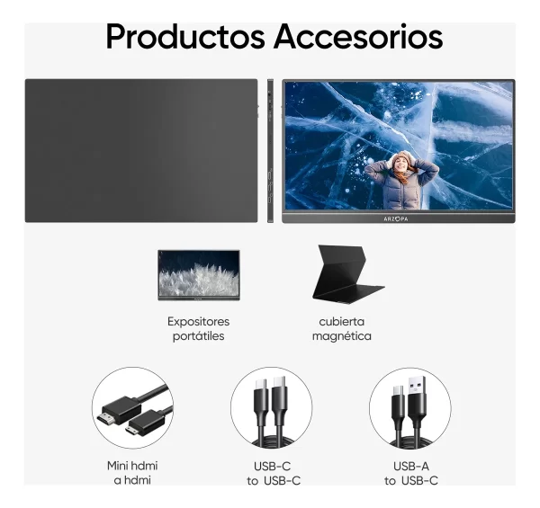 monitor portatil laptop ps5 xbox - Imagen 8