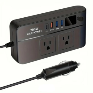Inversor De Voltaje Para Auto 200w Dc 12v A Ca 110 Y Usbx4