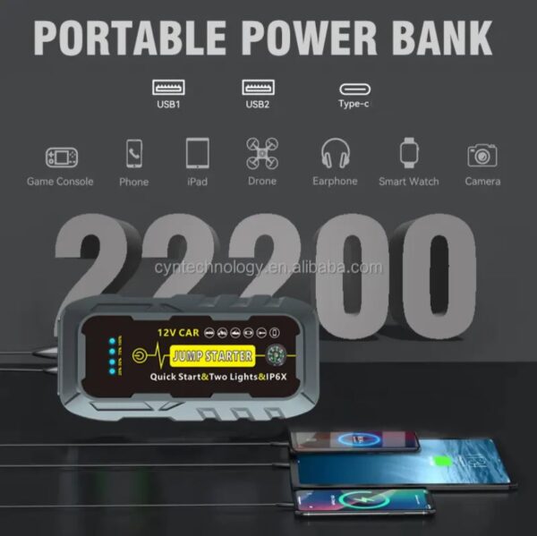arrancador de bateria portatil para auto - Imagen 4