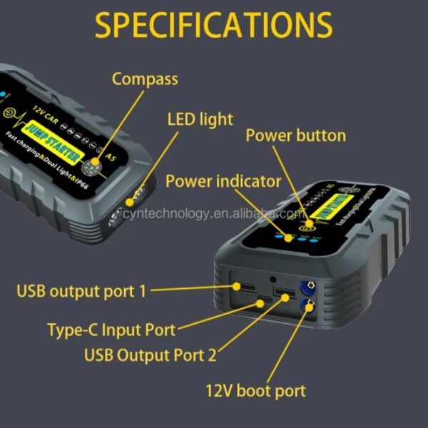 arrancador de bateria portatil para auto - Imagen 6