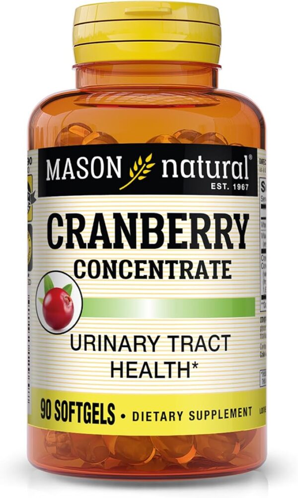 Cranberry With Vitamin C & Vitamin E Mason Natural - 90 Cápsulas