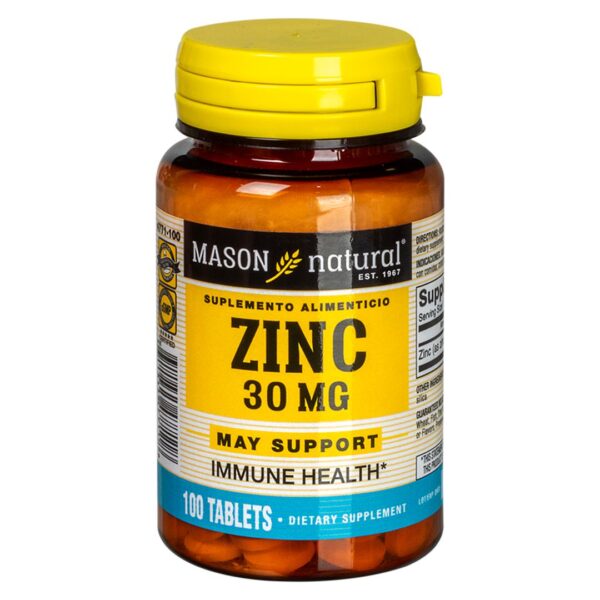 Zinc 30mg Mason Natural - 100 Tabletas