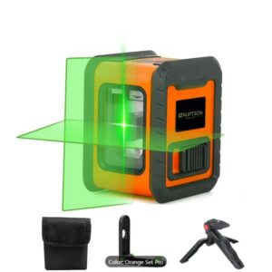 Nivel láser Autonivelante Cruz verde Magnético con trípode soporte y bolsa