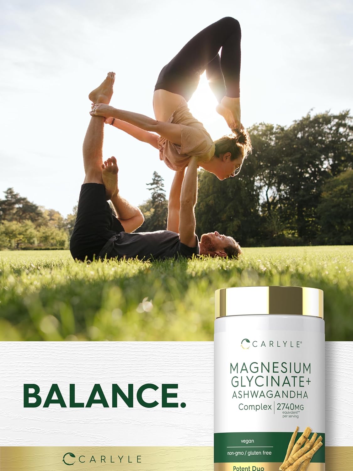 Glicinato De Magnesio 120 Cáps 413mg + Ashwagandha 500mg - Imagen 6