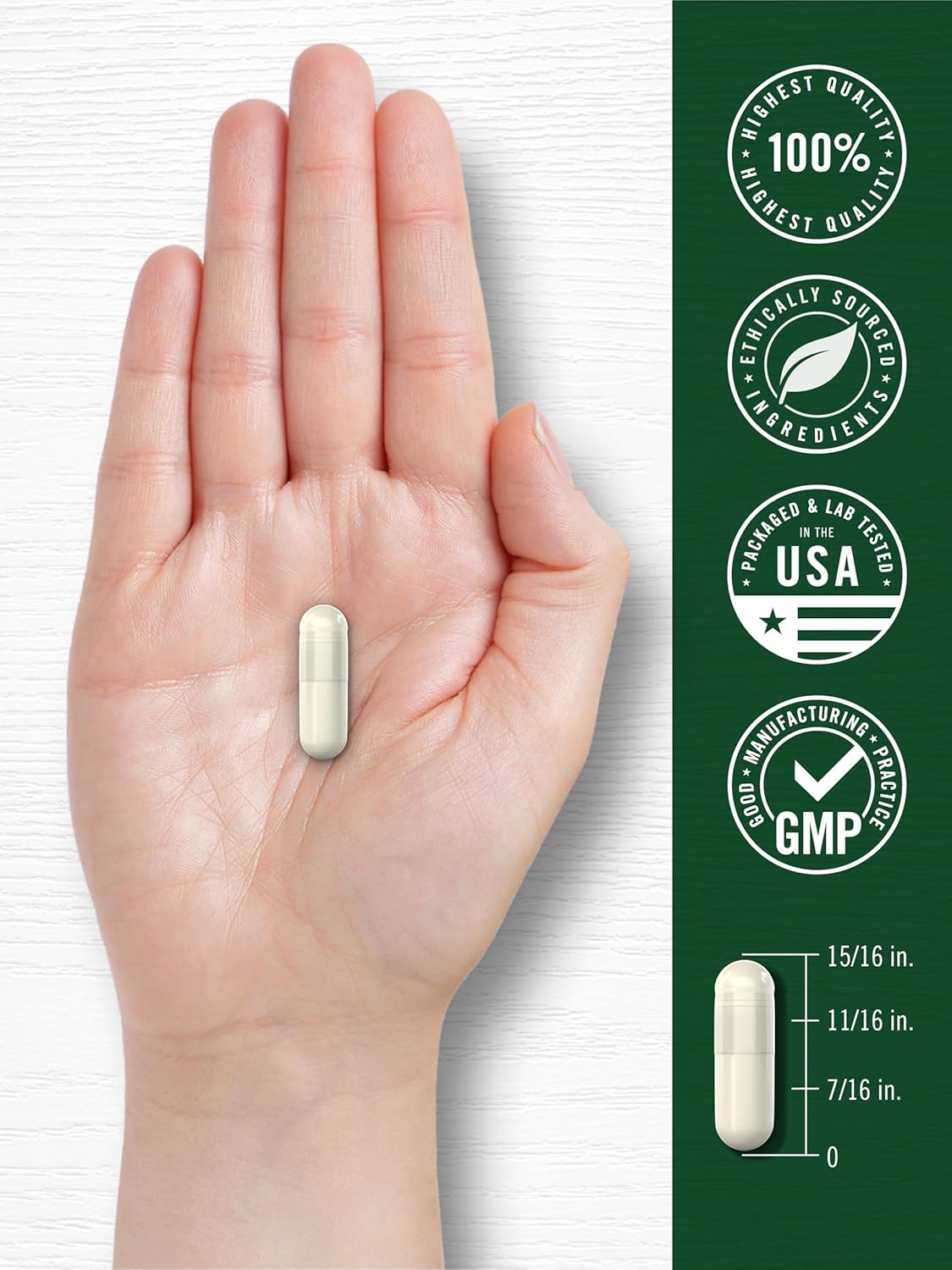 Glicinato De Magnesio 120 Cáps 413mg + Ashwagandha 500mg - Imagen 7