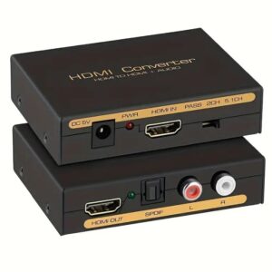Extractor De Audio Hdmi 4k*2k A Óptico Spdif + 3.5mm + Hdmi