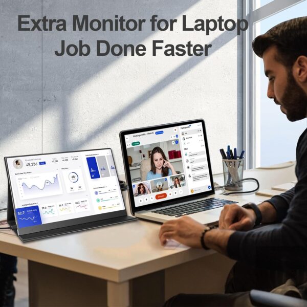 Monitor portátil 2K 144Hz para laptop Xbox PS4-5 Switch - Imagen 3