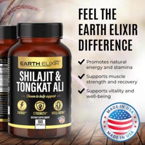 Shilajit 1000 mg y Tongkat Ali 400 mg con ácido fúlvico