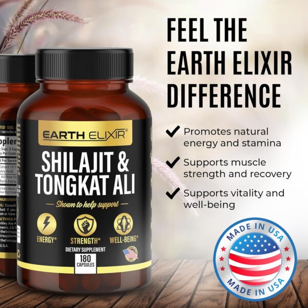 Shilajit 1000 mg y Tongkat Ali 400 mg con ácido fúlvico