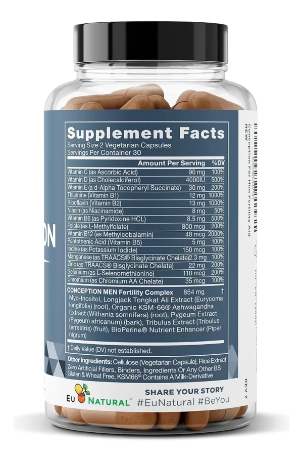 Conception For Him - Suplementos De Fertilidad Para Hombre Male - Imagen 7