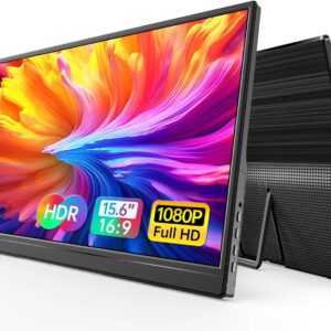 Wgk Portable Monitor 15.6-inch 1080p Usb-c Hdmi Ultra Slim
