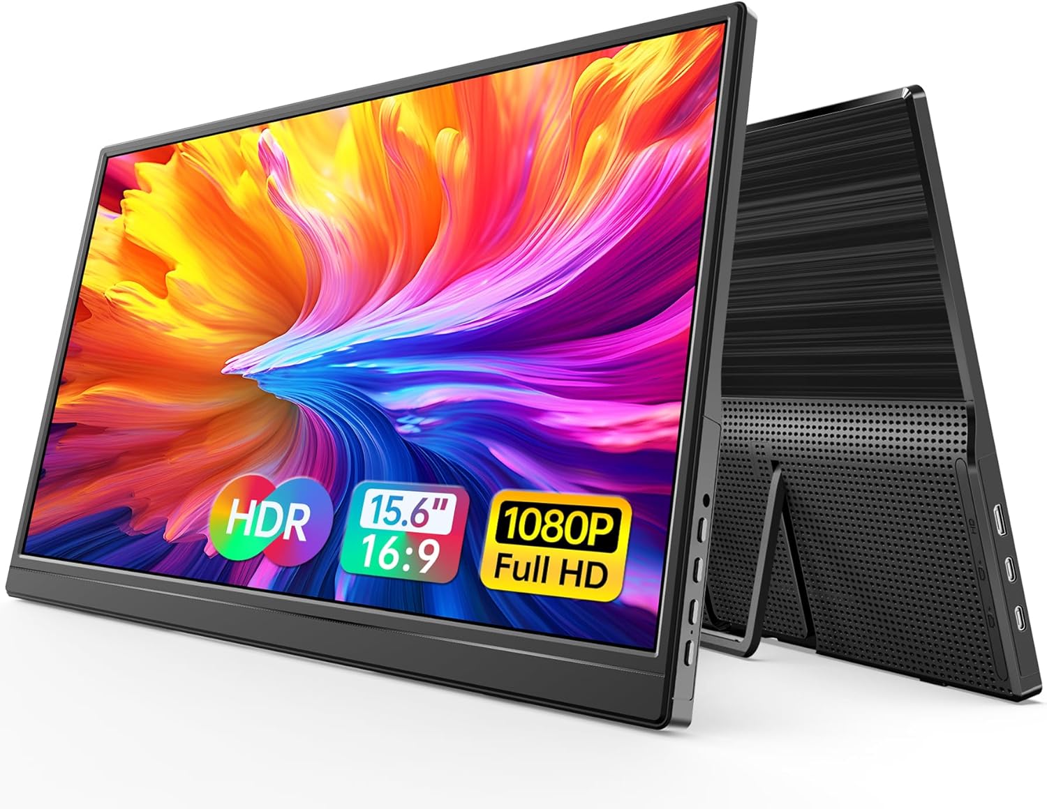 Wgk Portable Monitor 15.6-inch 1080p Usb-c Hdmi Ultra Slim