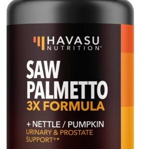 Saw Palmetto Cápsulas Veganas Havasu Nutrition 120 Porciones fórmula avanzada 3X