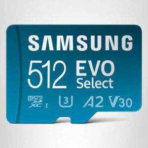 Memoria Micro Sd 512gb Samsung Clas 10 U3 Ultrahd 4k 160 Mbs