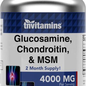 Capsulas de suplemento de glucosamina, condroitina y MSM