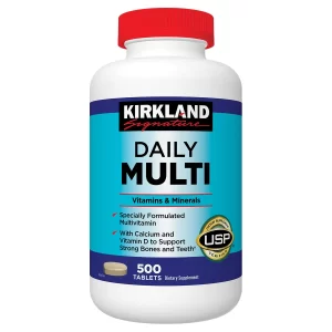 Daily Multi, 500 tabletas, Kirkland Signature, multivitaminico y multimineral para adultos, vitaminas para hombres y mujeres
