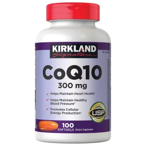 CoQ10, 300mg, 100 capsulas blandas, Coenzima Q10 Kirkland Signature