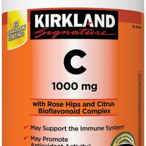 Kirkland Vitamina C 1000 Mg 500 Tabs. Apoyo Inmunologico Sabor Sin Sabor