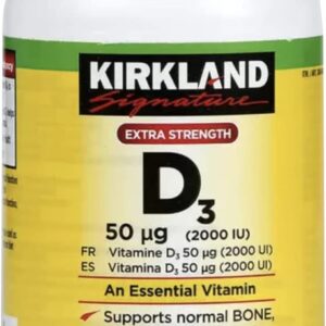 Vitamina D3 50mcg 2000iu Kirkland Ayuda Corazon Huesos 600cp Sabor Neutro