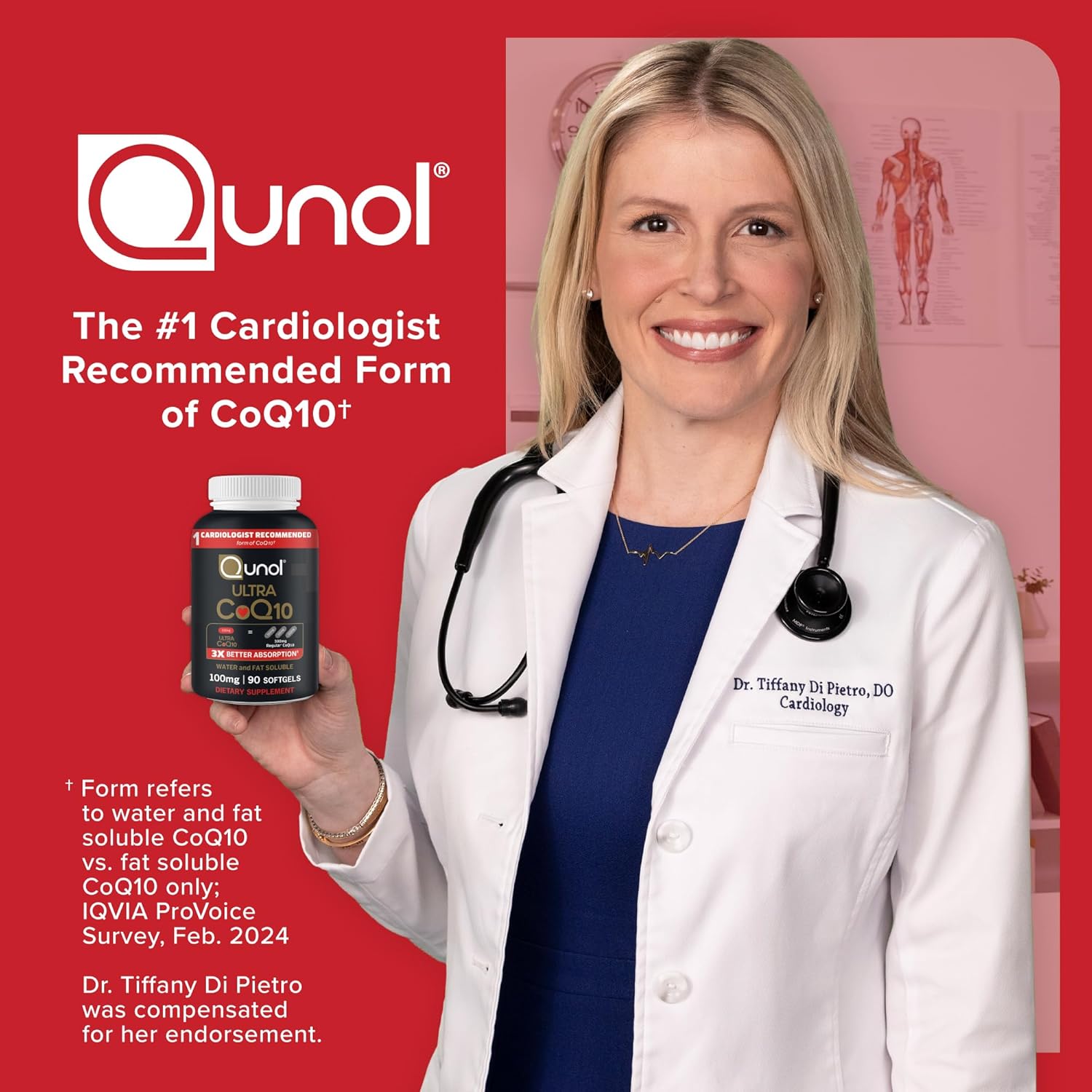 Qunol Ultra CoQ10 de 100 mg, cápsulas de gel - 3 veces mejor absorción, antioxidante para la salud del corazón y producción de energía, vitaminas y suplementos de coenzima Q10, suministro de 3 meses - Imagen 9