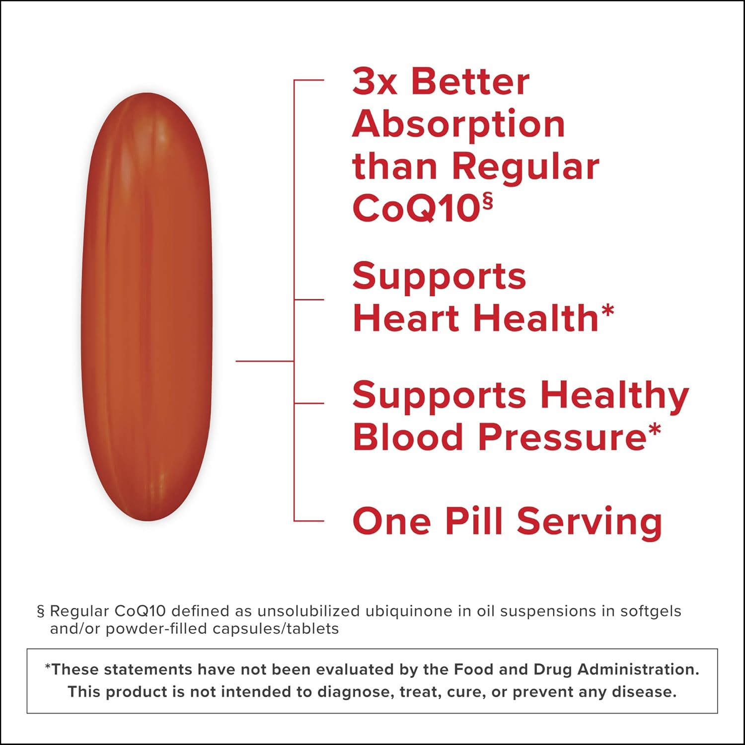 Qunol Ultra CoQ10 de 100 mg, cápsulas de gel - 3 veces mejor absorción, antioxidante para la salud del corazón y producción de energía, vitaminas y suplementos de coenzima Q10, suministro de 3 meses - Imagen 2