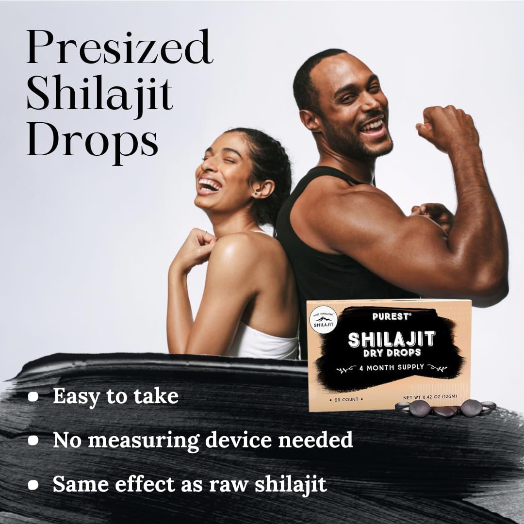 Pure Himalayan Shilajit Dry Drops, 100% Pure Natural Shilajit, Grade A - Imagen 2
