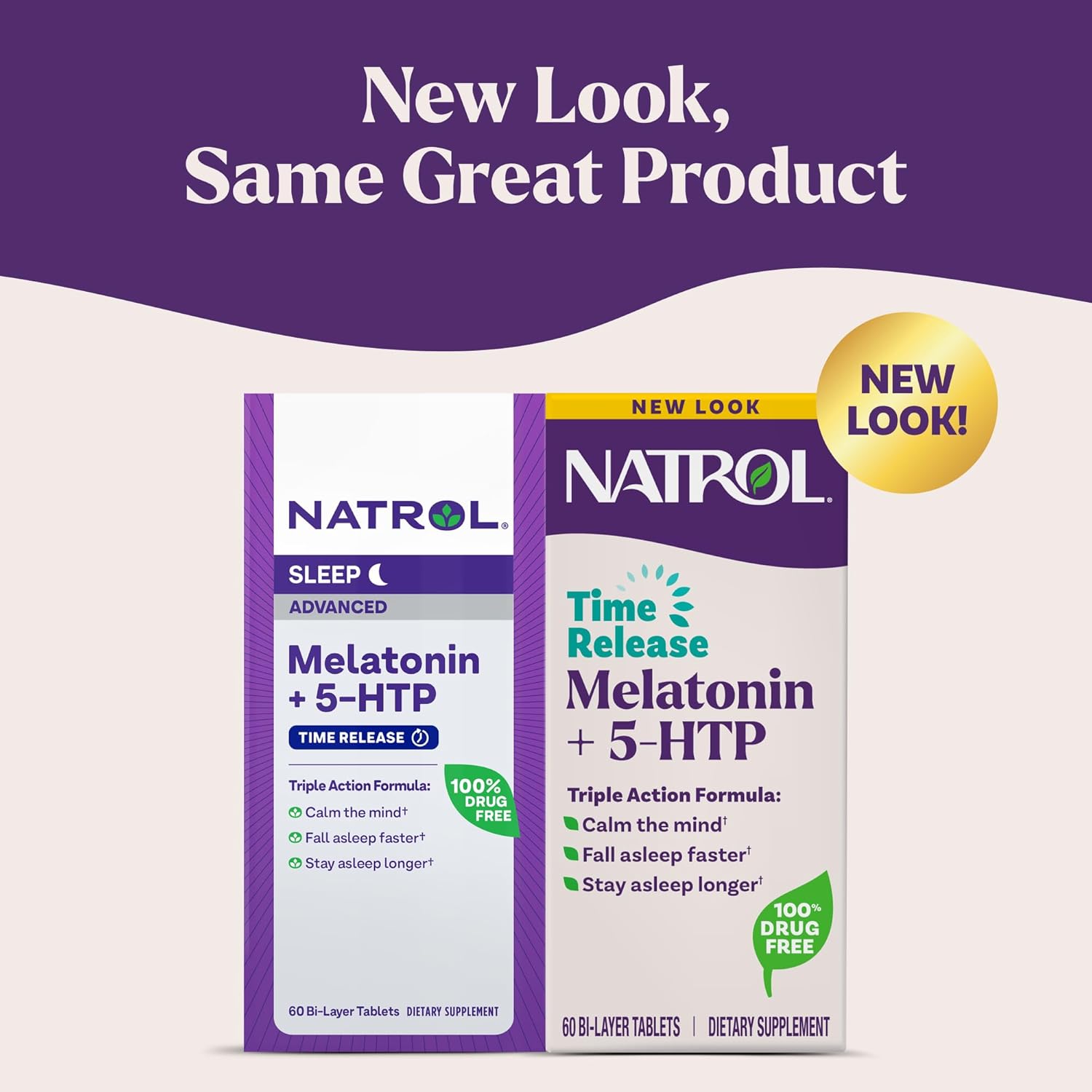 Natrol Melatonina + ayuda para dormir de liberación temporal de 5 HTP - Imagen 2
