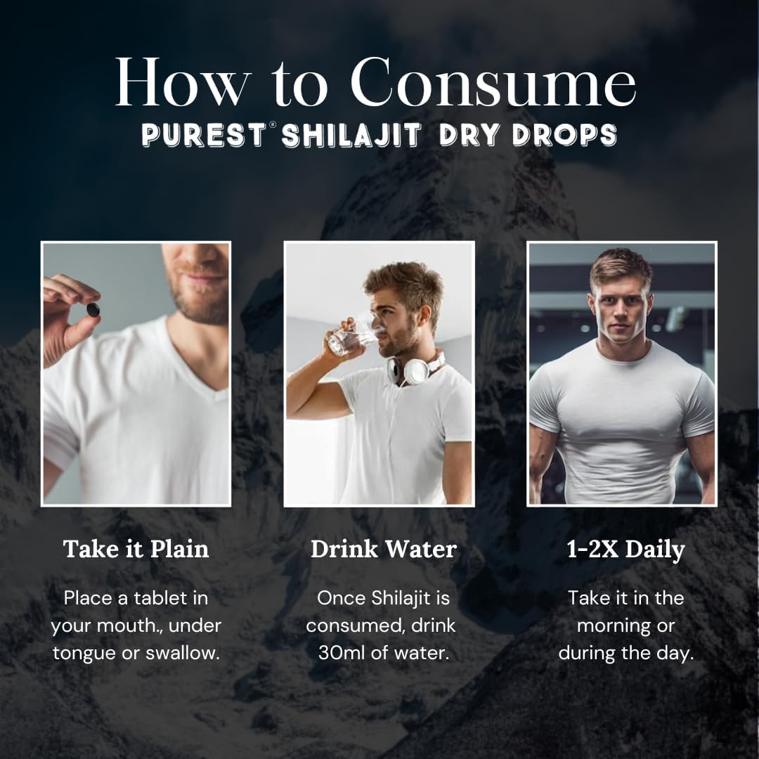 Pure Himalayan Shilajit Dry Drops, 100% Pure Natural Shilajit, Grade A - Imagen 3