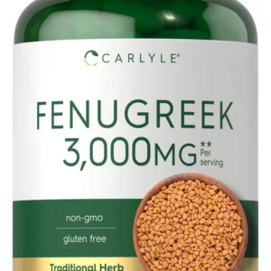 Carlyle Cápsulas de fenogreco | 300 unidades | Extracto sin OMG y sin gluten | Semillas de fenogreco