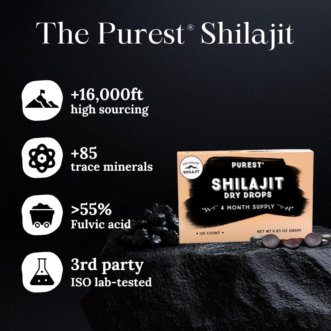 Pure Himalayan Shilajit Dry Drops, 100% Pure Natural Shilajit, Grade A - Imagen 6