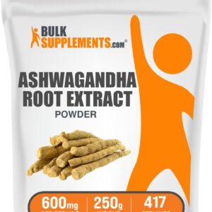 Extracto de Ashwagandha, natural alivio del estrés, Bulksupplements, 1