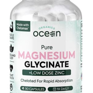 Organics Ocean Glicinato de Magnesio con Zinc – 90 cápsulas