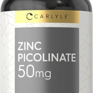 Picolinato de Zinc 50 mg Carlyle | 300 cápsulas de alta absorción