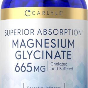 Glicinato de magnesio | 665 mg | 250 cápsulas | Carlyle
