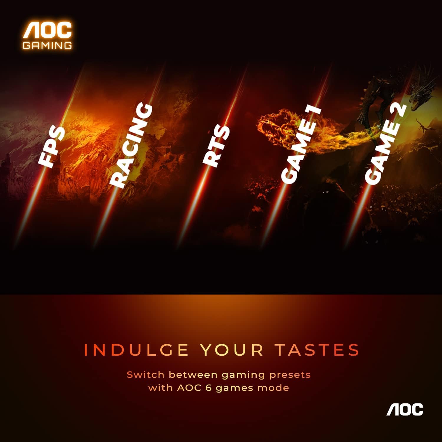 Monitor Gamer Aoc 23.6 165hz Full Hd 1ms Ajustable Dp Hdmi (USADO) - Imagen 3