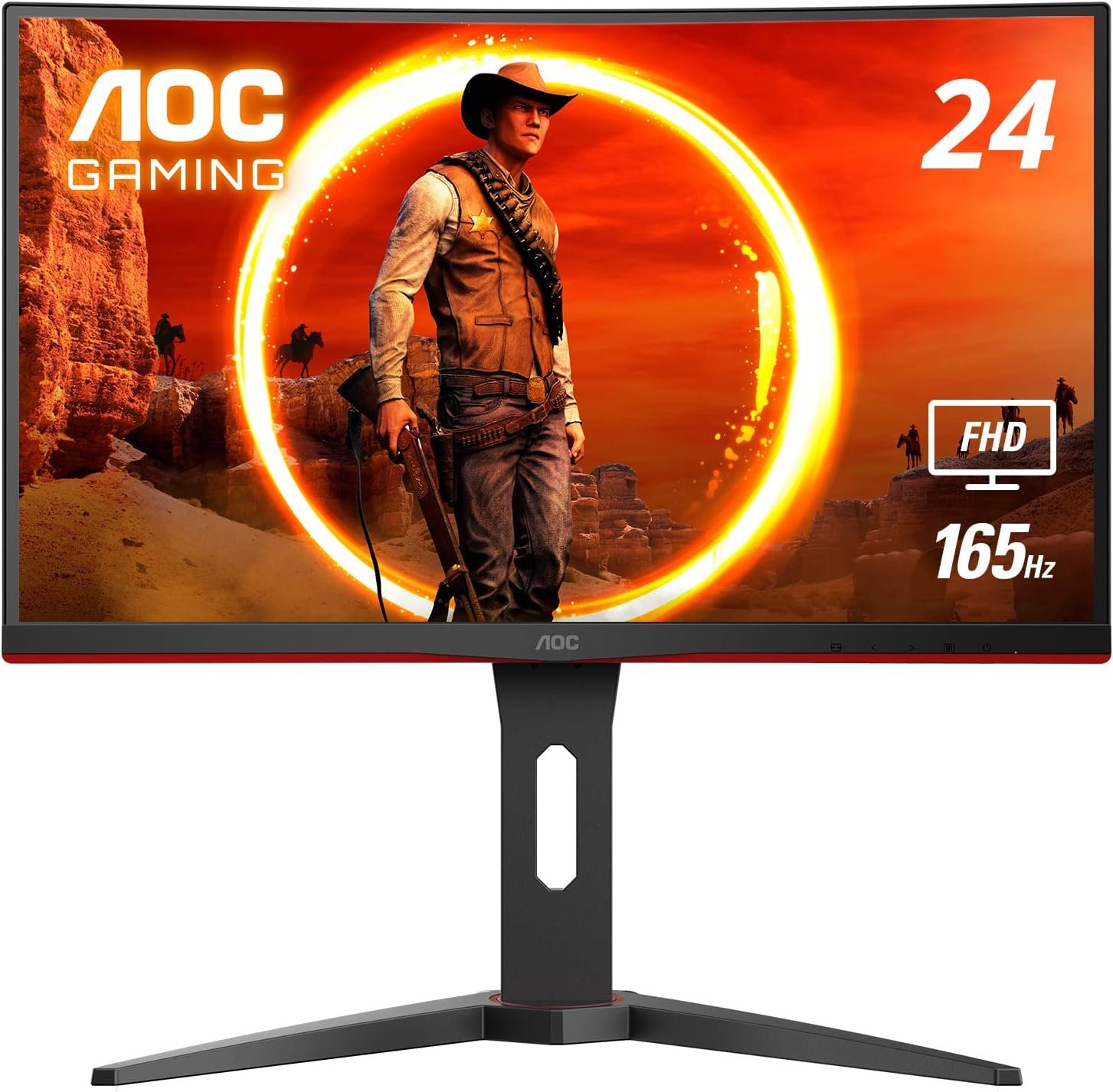 Monitor Gamer Aoc 23.6 165hz Full Hd 1ms Ajustable Dp Hdmi (USADO)