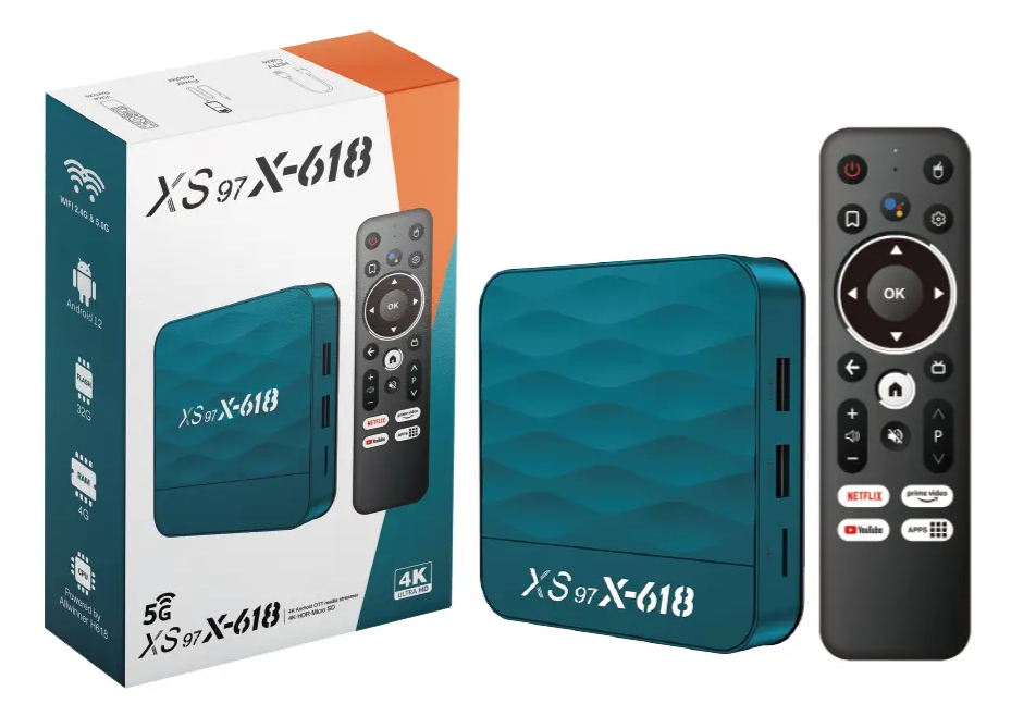 TV Box 4GB + 32GB 4K Allwinner H618 – Wi-Fi 2.4G/5G + Bluetooth - Imagen 2