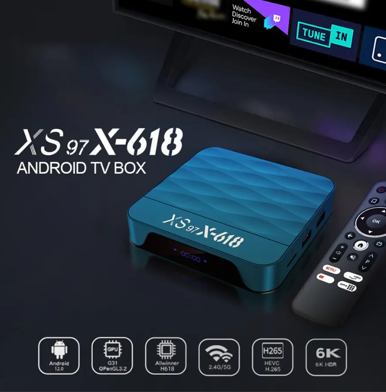 TV Box 4GB + 32GB 4K Allwinner H618 – Wi-Fi 2.4G/5G + Bluetooth - Imagen 5