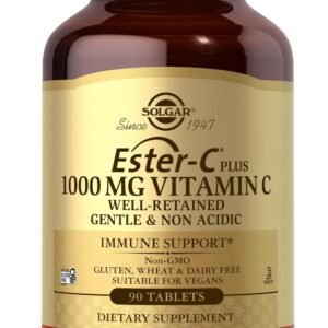 Solgar Ester-C Plus vitamina C (complejo de ascorbato Ester-C) tabletas de 1000 mg