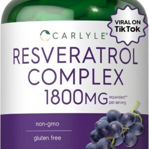 Carlyle Resveratrol Complex 180 Cápsulas 1800mg