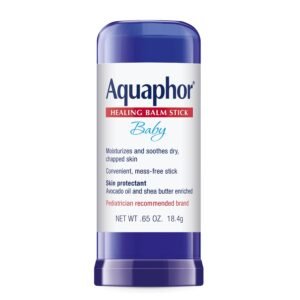 Aquaphor Bálsamo curativo para bebés con aceite de aguacate y manteca de karité, barra de 0.65 onzas