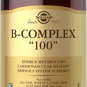 Solgar B-Complex Cápsulas de 100 Vegetable Promueve el metabolismo Energía