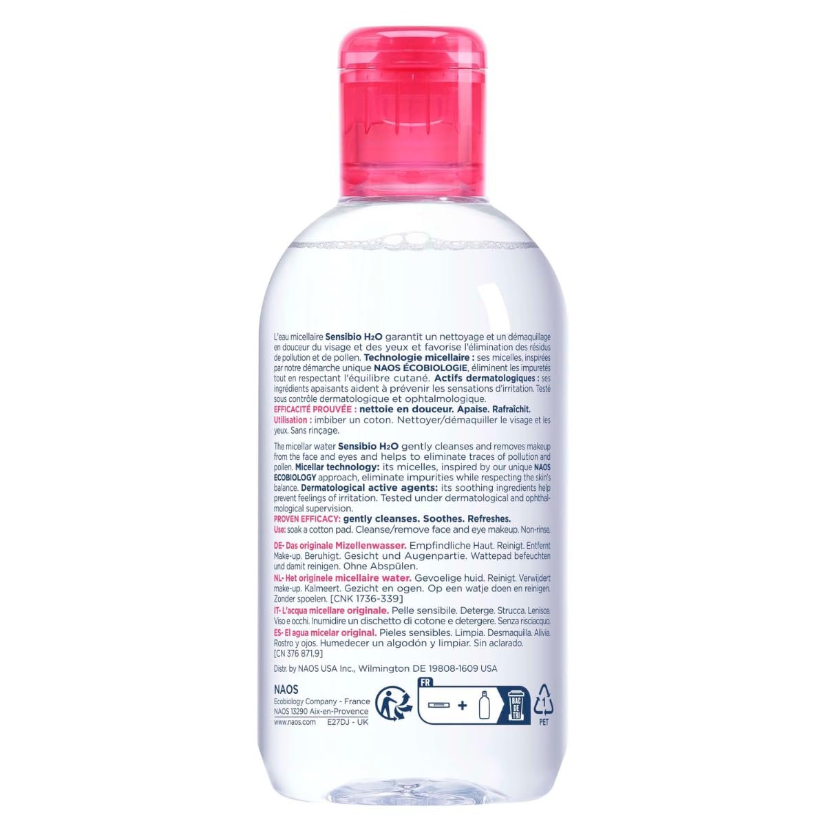 Bioderma - Sensibio - Agua Micelar H2O - Limpiador Desmaquillante - Limpiador Facial para Piel Sensible - Imagen 3