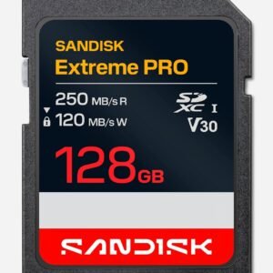 SANDISK Tarjeta de memoria SD Extreme PRO de 128 GB R: 250MB/S W:120MB/S