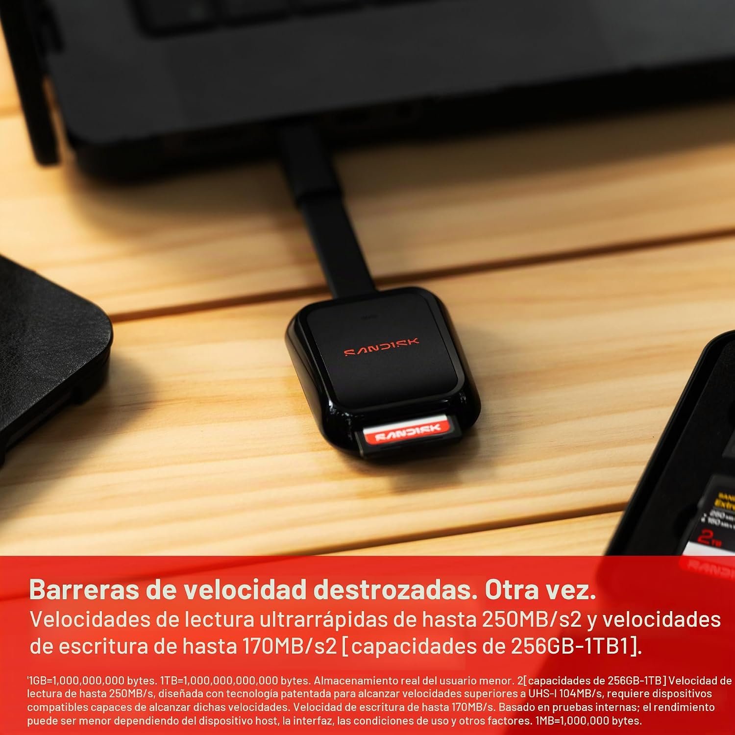 SANDISK Tarjeta de memoria SD Extreme PRO de 128 GB R: 250MB/S W:120MB/S - Imagen 3